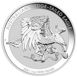2021年 (新品) オーストラリア「オナガイヌワシ・ワシ」純銀 1オンス 銀貨
