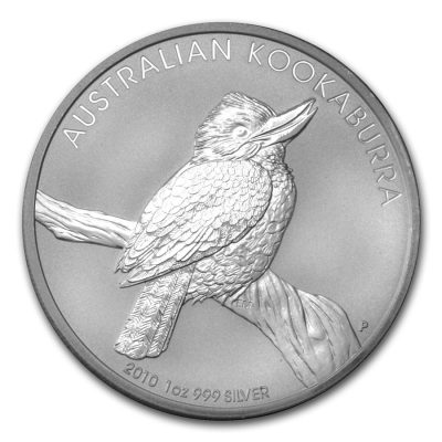 2010年 (新品) オーストラリア「クッカバラ・ワライカワセミ」純銀 1オンス 銀貨