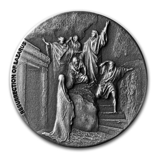 2020 (New) Bible Series Resurrection of Lazarus 2 oz Silver 62.2g Coin