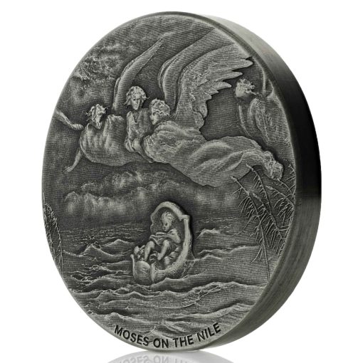 2019 (New) Bible Series Moses on the Nile 2 oz Silver 62.2g Coin - Image 3