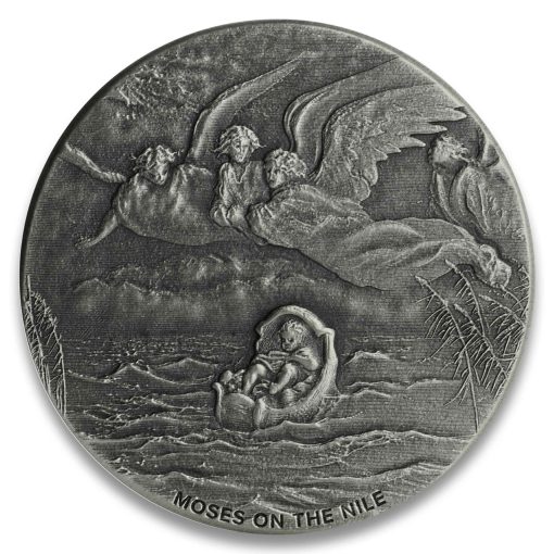 2019 (New) Bible Series Moses on the Nile 2 oz Silver 62.2g Coin