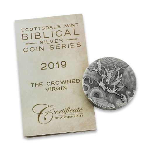 2019 (New) Bible Series The Crowned Virgin 2 oz Silver 62.2g Coin - Image 8