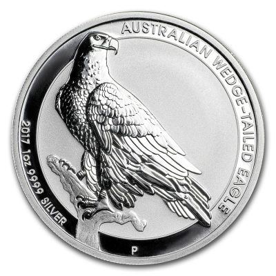 2017年 (新品) オーストラリア「オナガイヌワシ・ワシ」純銀 1オンス 銀貨