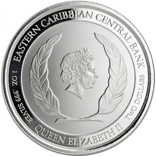 2020年 (新品) セントキッツ＆ネイビス「ブリムストーンヒルの包囲戦」純銀 1オンス 銀貨 - 画像 (2)