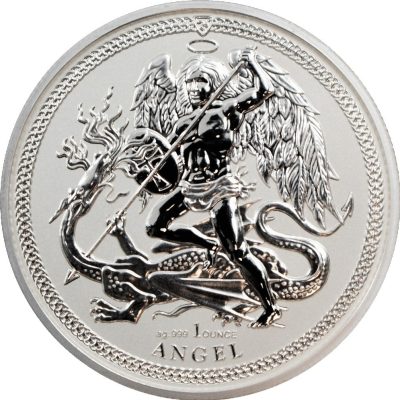 2017年 (新品) イギリス諸島「大天使 ミカエル」純銀 1オンス プルーフ 銀貨