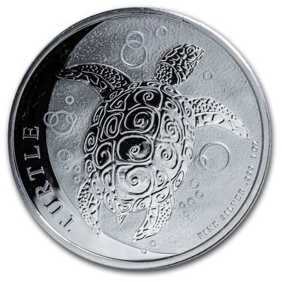2020 (New) New Zealand Fiji Turtle Taku 1 oz $2 Pure Silver Coin