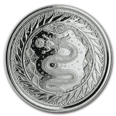 2020 (New) Samoa Serpent 1 oz 99.9% Pure Silver Coin