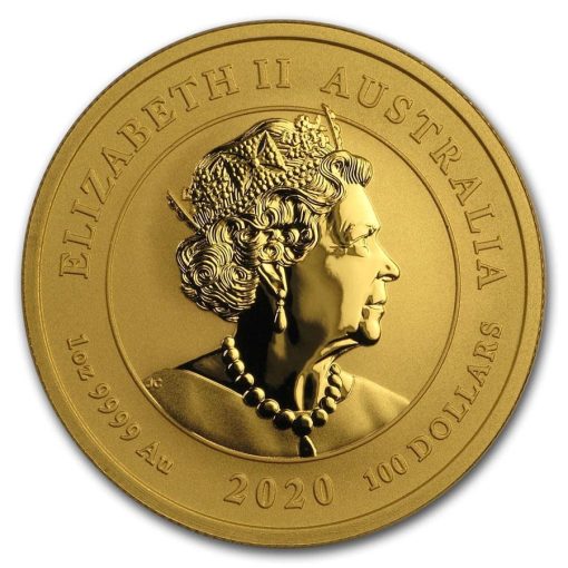 2020年 (新品) オーストラリア「ダブル ドラゴン・龍」純金 1オンス 金貨 - 画像 (2)
