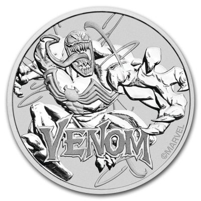 2020 (New) Tuvalu Marvel「Venom」$1 Silver .9999 Coin 1 oz