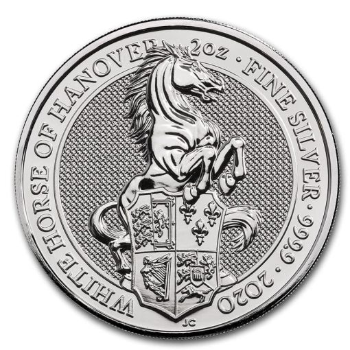 2020 (New) Great Britain The White Horse Queens Beast £5 Silver Coin 2 oz