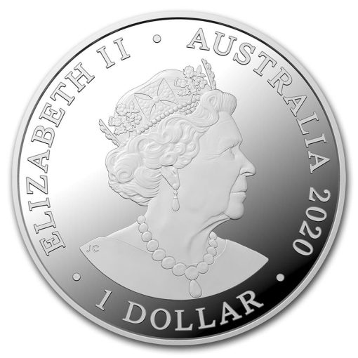 2020 (New) Australian Spinner Dolphin 1 oz Silver Coin - Image 2