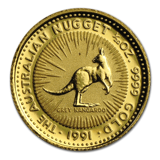 1991 (New) Australia Kangaroo Gold 1/20 oz Coin