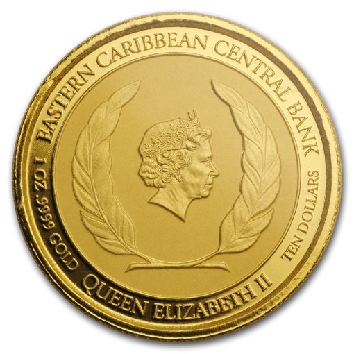 2018 (New) Caribbean St. Lucia Pink Flamingo 1 oz 24K Gold Assay CERTI-LOCK® - Image 2