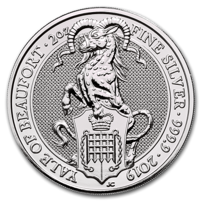 2019 (New) Great Britain The Yale Queens Beast £5 Silver Coin 2 oz