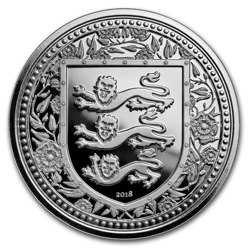 2018年 (新品) ジブラルタル「英国王室の紋章・ライオン」純銀 1オンス 銀貨