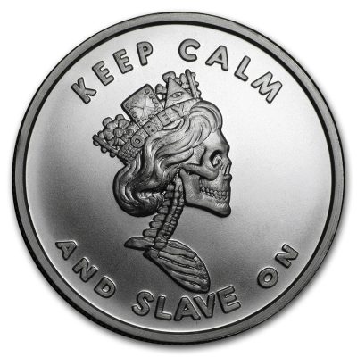 2017年 (新品) アメリカ「女王の奴隷」純銀 1オンス 銀貨