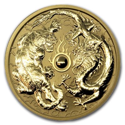 2019年 (新品) オーストラリア「虎 と 龍」純金 1オンス 金貨