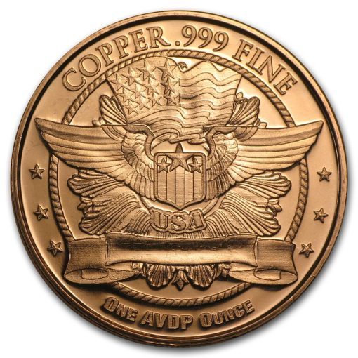 (New) U.S. Quarter Dollar 1oz Copper Coin .999 Round - Image 2