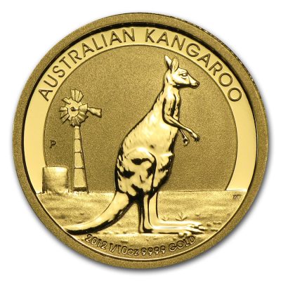 2012年 (新品) オーストラリア「カンガルー」純金 1/10オンス 金貨