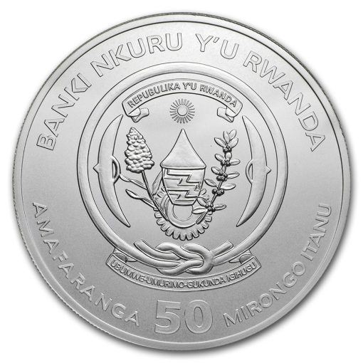 2019 (New) Rwanda Year of the Pig Lunar 1 oz 99.9% Pure Silver Coin - Image 2