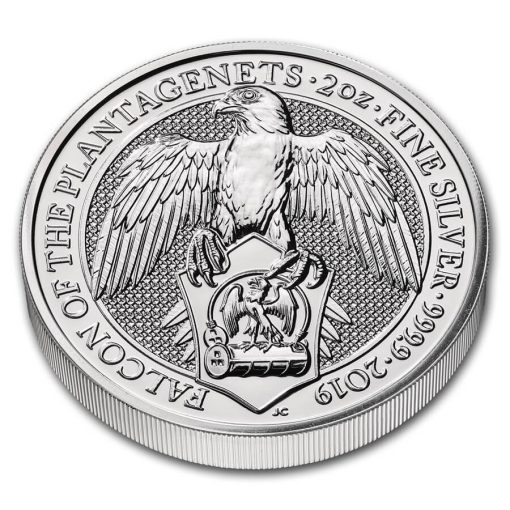 2019 (New) Great Britain Queen's Beast The Falcon Silver 2 oz Coin - Image 3