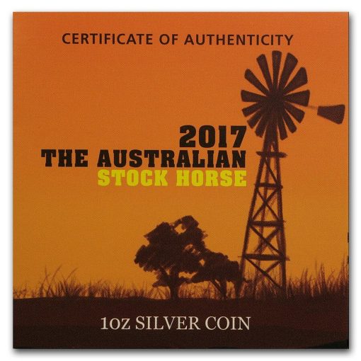 2017 (New) Australian Stock Horse Perth Mint 1 oz .9999 Silver Coin - Image 4