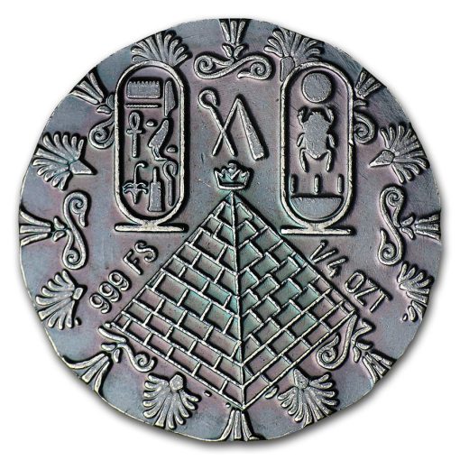 (New) King Tut 1/4 oz .999 Silver Antique Egyptian Relic Coin - Image 2