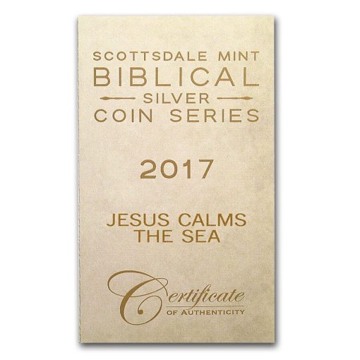 2017 (New) Bible Series Jesus Calms the Sea 2 oz Silver 62.2g Coin - Image 6