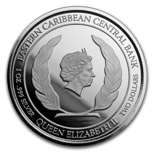 2018 (New) Color Proof Pirate Ship・Rum Runner 1 oz  .999 Silver Coin - Image 2