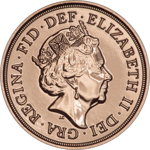 2020 (New) Great Britain「St. George Slaying Dragon」22K Sovereign Gold Coin - Image 2