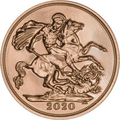 2020年 (新品) イギリス「ソブリン・セント ジョージと龍」純金 金貨