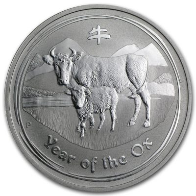 2009 (New) Australian Year of the Ox Lunar 1 oz Silver Coin