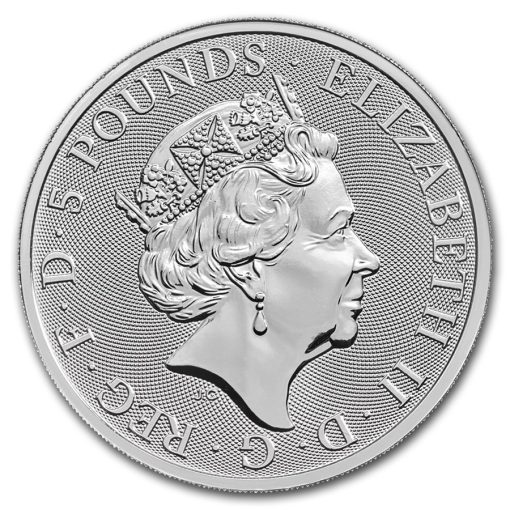 2018 (New) Great Britain Queens Beast Unicorn £5 Silver Coin 2 oz - Image 2