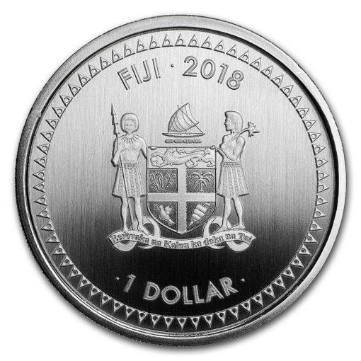 2018 (New) Fiji Mermaid Rising Silver 1 oz Coin - Image 2