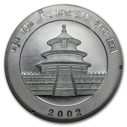 2002 (New) Chinese Panda in Capsule 1 oz Silver Coin - Image 2