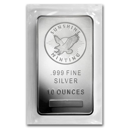 (New) USA Sunshine Mint Pure Silver 10 oz Bar - Image 3