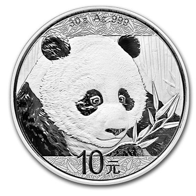 2018 (New) Chinese Panda in Capsule 30 gram Silver Coin