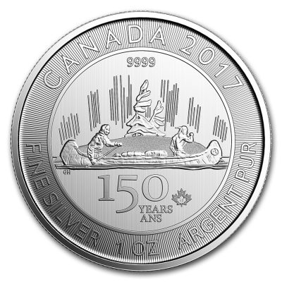 2017年 (新品) カナダ「特別 150年記念・航海者」純銀 1オンス 銀貨