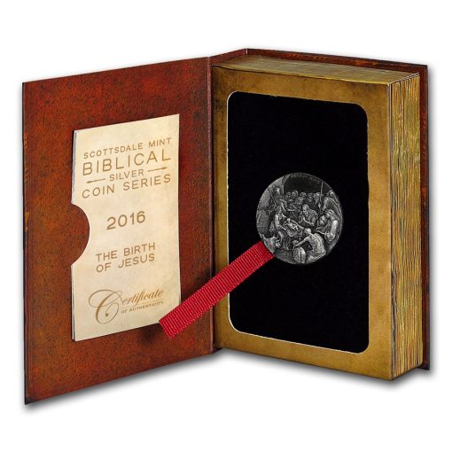 2016 (New) Bible Series The Birth of Jesus Christ 2 oz Silver 62.2g Coin - Image 4