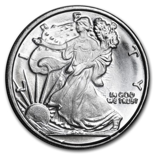 (New) 1/10 oz Pure .999 Silver Eagle Walking Liberty Medal Coin Replica