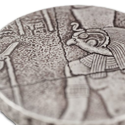 2016 (New) Horus Antique Proof Chad Africa 2 oz Silver Coin - Image 4