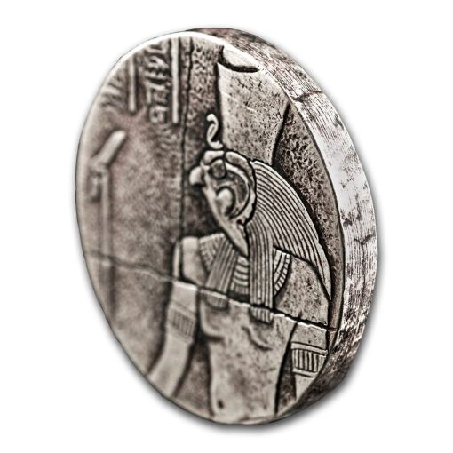 2016 (New) Horus Antique Proof Chad Africa 2 oz Silver Coin - Image 3