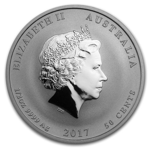 2017 (New) Australian Year of the Rooster Lunar Perth Mint 1/2 oz Silver Coin - Image 2
