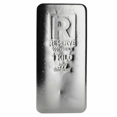 (新品) アメリカ「リザーブ」純銀 1キロ バー