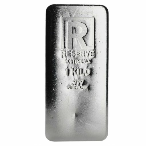 (New) 1 Kilogram .999 Pure Silver「 Reserve 」Scottsdale Ingot Bar・1 Bar