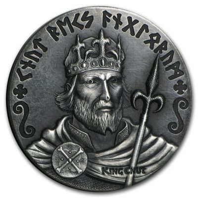2015 (New) Viking Series [ King Cnut ] 2 oz Silver 62.2g Coin