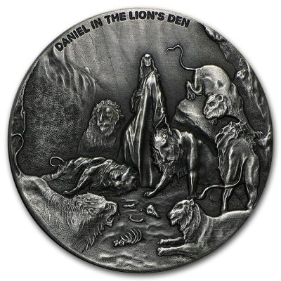 2016 (New) Bible Series Daniel in the Lions Den 2 oz Silver 62.2g Coin