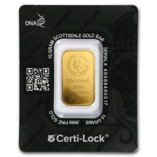(New) 10 gram Pure 24K Gold Bar .9999 in Assay CERTI-LOCK® - Image 2