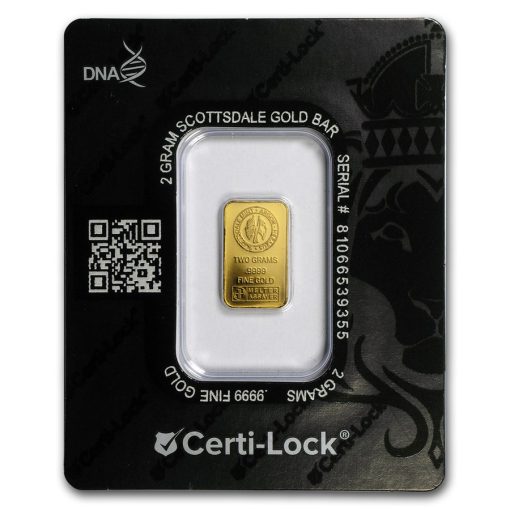 【3 Day Ship】(New) 2 gram Pure 24K Gold Bar .9999 in Assay CERTI-LOCK® - Image 2