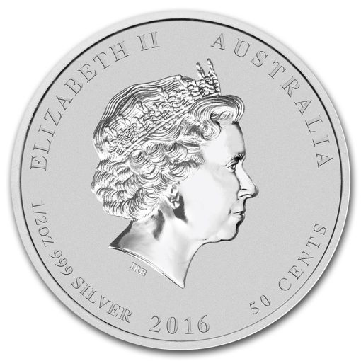2016 (New) Australian Year of the Monkey Lunar Perth Mint 1/2 oz Silver Coin - Image 2